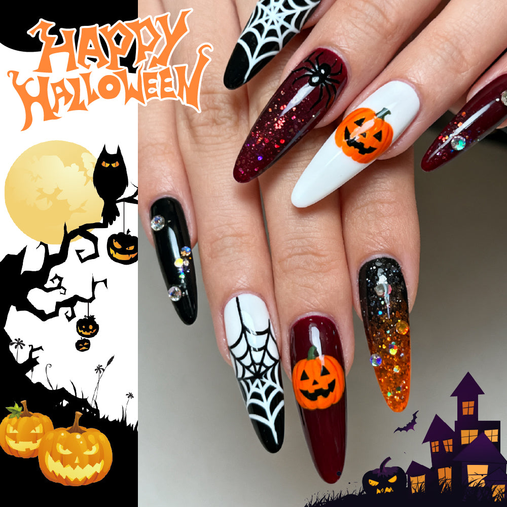 Tencoco festive nail kit for Halloween gel manicures at home