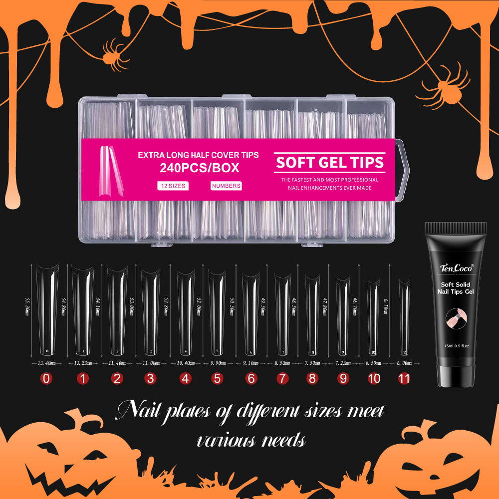Tencoco festive nail kit for Halloween gel manicures at home 2
