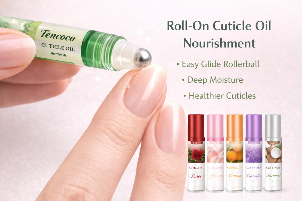 Tencoco nail care cuticle oil set for soft, smooth cuticles