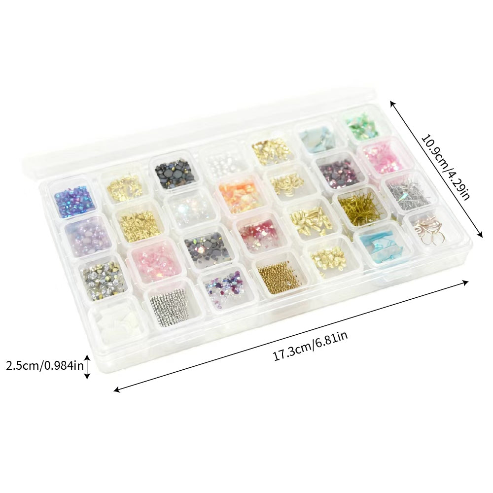 Tencoco nail rhinestone kit with multi-use glue for 3D nail designs