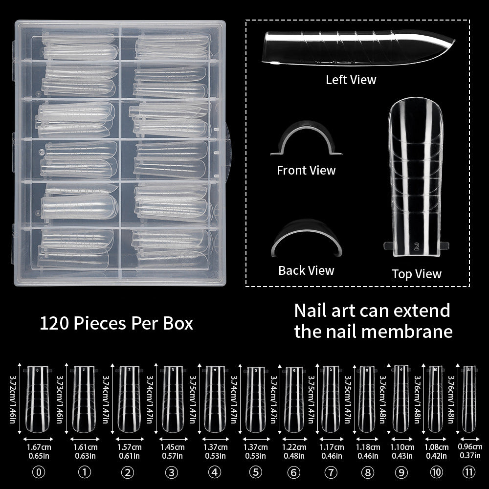 Tencoco press-on nail starter kit with file, glue and cleaning pads