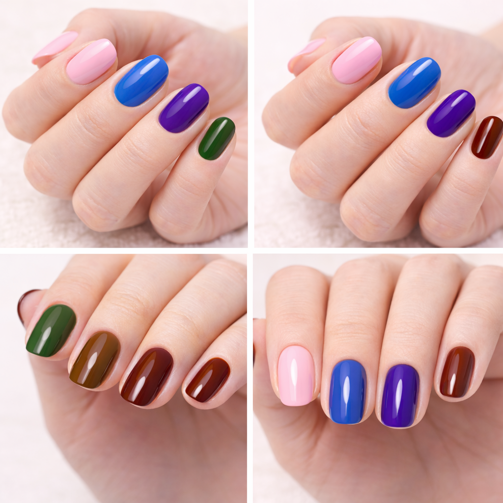 Tencoco salon-style gel nail set with smooth color application